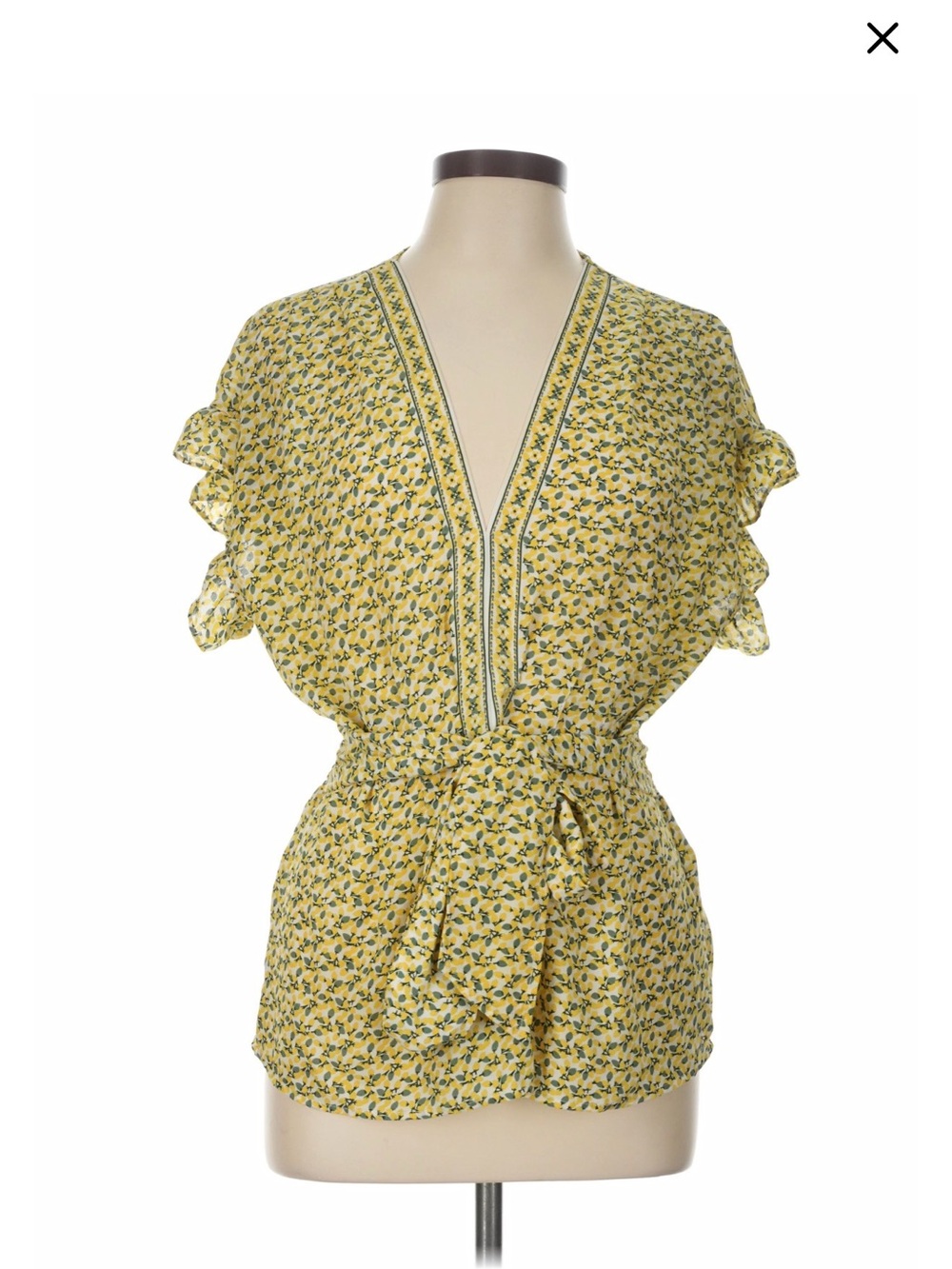 Max Studio 1X short sleeve blouse